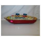 Vintage Wyandotte Toys Pressed Steel Ship = 12'