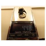 4.48 grams 10K white Gold (OLD) Ring Size 10