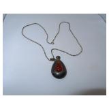 Scent Bottle with Dauber Necklace