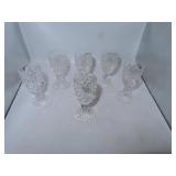 6 Waterford Crystal 3&1/4" Cordials