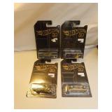 4 Hot Wheels 50 Anniversary Edition Cars on