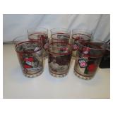 6 Tom Osborne Phillips 66 Old Fashioned Glasses