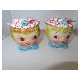 Vintage Miss Dainty Salt & Pepper Shakers =