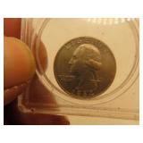 1964D Silver Quarter