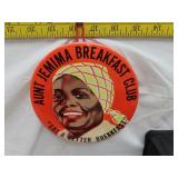 Vintage Aunt Jemima Breakfast Club Wall Hanging 6'
