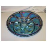 Indiana Carnival Glass Deviled Egg Relish Plate