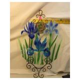 14" Plate Signed Wm McGrath with Wall Mount