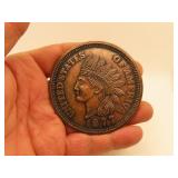 Vintage Indian Head Coin Coaster = 3"