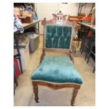 NO SHIPPING - NICE Antique Carved Wood Chair =
