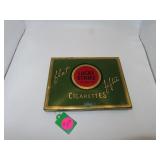 Vintage Lucky Strikes Flat Fifties Cigarettes Tin=