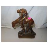 Vintage Resin (End of the Trail) Figure=8'x6&3/4'