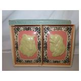 Vintage Silhouette Dog Pictures 5" x 7" in Box