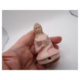 Nice Lady Half Doll Pin Cushion Topper - 2&3/4'