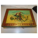 Antique Ben Bey Tobacco Tin Box = 9&1/4" x