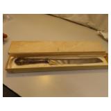 Vintage Cake Knife with Sterling Silver Handle