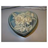 Vintage Incolay Soap Stone Heart Shaped Jewelry