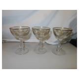 3 Tiffin Franciscan Gold Encrusted Palais