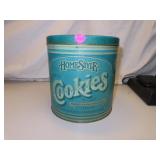 Vintage Home Style Cookies Tin = 7&5/8" x
