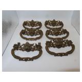 Set of 6 Lions Head / Greenman Drawer Pulls