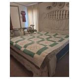 Hand Embroidered & Hand Stitched Quilt =