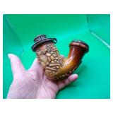 Vintage Black Forest Hand Carved Pipe-Missing Stem