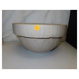 Antique Crock Stoneware Bowl 12&3/4' x 6&1/2'