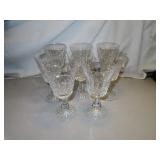 8 Waterford Crystal Water Goblets = 6&3/4