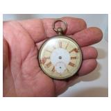 Antique Key Wind Pocket Watch - Cylindre Guatre