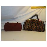 2 Vintage Purses (1 with Design = Cara) -other