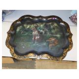 NO SHIPPING -Hand Painted Serving Tray by Maitland