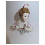 Vintage LARGE Pin Cushion 1/2 Doll Topper 5"