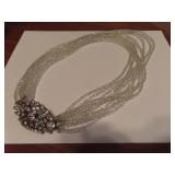 Beautiful (Signed Vogue) Antique Crystal Beaded