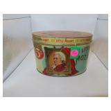 Antique Little Mozart Cigar Tobacco Tin = 6&3/4" x