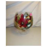 Hand Painted Vase = 9&1/2" x 8"