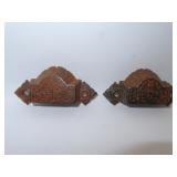 Antique Ornate Cast Iron Drawer Pulls - Pat Oct 1,