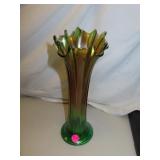 Antique Northwood Carnival Glass Vase = 10&3/4"