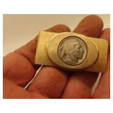 Money Clip with Buffalo Nickel