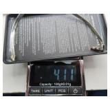 4.11 grams Italy 925 Silver Bracelet = 7&3/4"