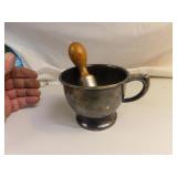 Vintage Wear-Brite Nickle Silver Shaving Mug &