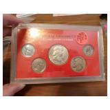 Treasury of American Coins with 3 Silver Coins