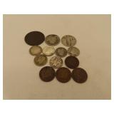 Assorted Vintage Coins - 8 Are Silver