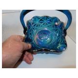 Vintage Indiana Carnival Glass "Monticello" Basket