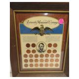 Vintage Framed 8x10 Lincoln Memorial Coinage