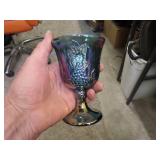 8 Vintage Indiana Carnival Glass Goblets = 5&3/8"