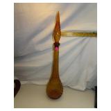 Vintage Empoli Hobnail Genie Bottle = 22"