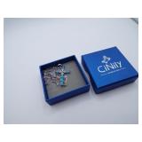 NICE Blue Opal Cross Necklace