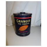 Vintage Granger Pipe Tobacco Tin = 6' x 5'