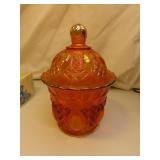 Vintage Imperial Carnival Glass Spooner = 7"