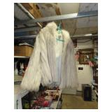 Vintage SAGA Arctic Fox Fur Coat Size Large