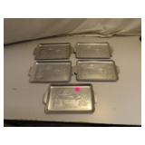 5 Vintage Aluminum Tip Trays (Mallard Ducks)